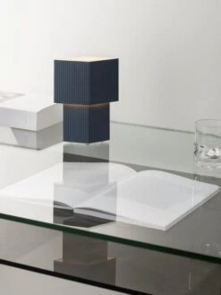 Pholc Romb Mini Tischlampe Tragbar, Stone Blue -Heimdekoration Rabatt pholc romb mini 16