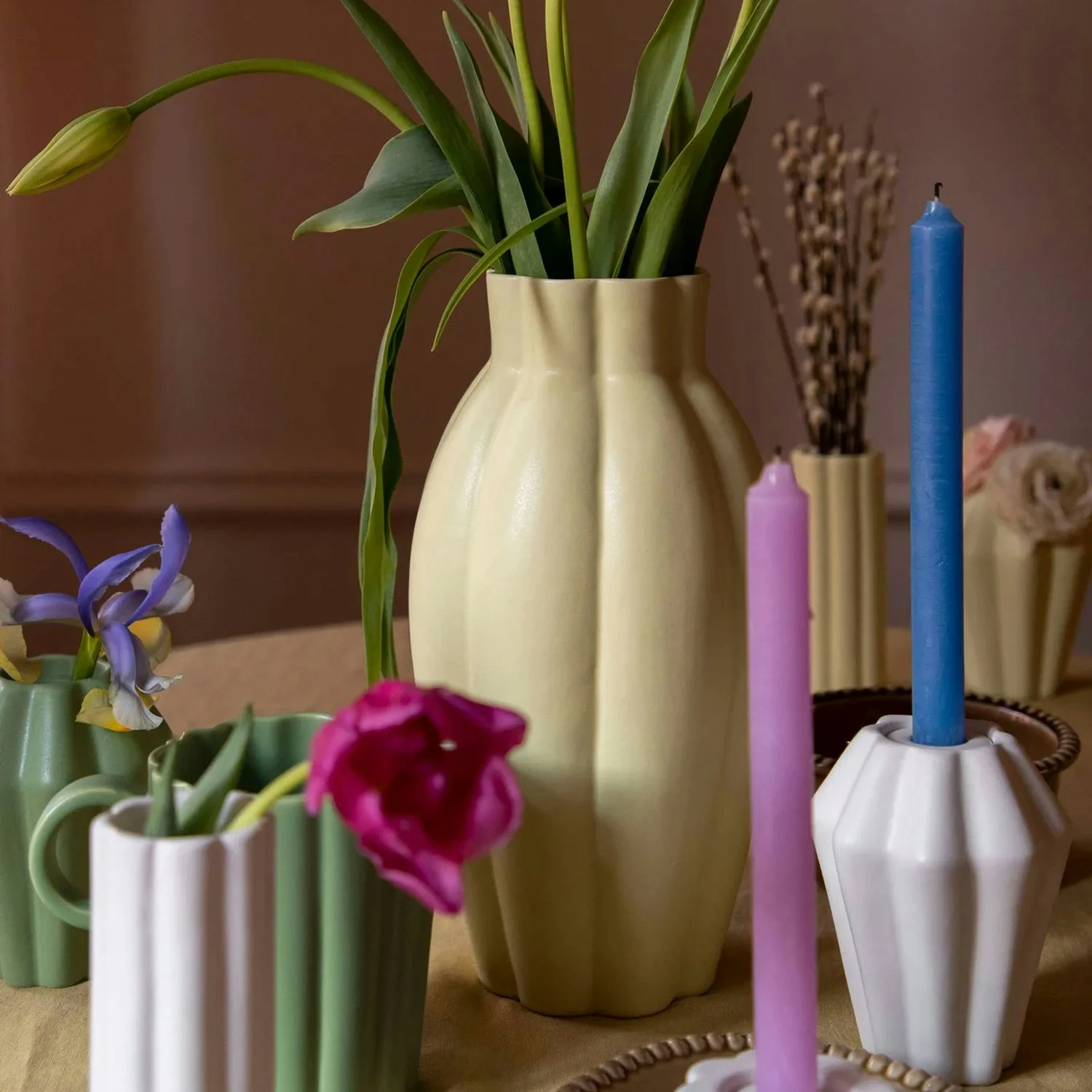 Birgit Vase / Kerzenhalter 17 Cm, Pale Yellow 7 Birgit Vase / Kerzenhalter 17 Cm, Pale Yellow – Bild 5