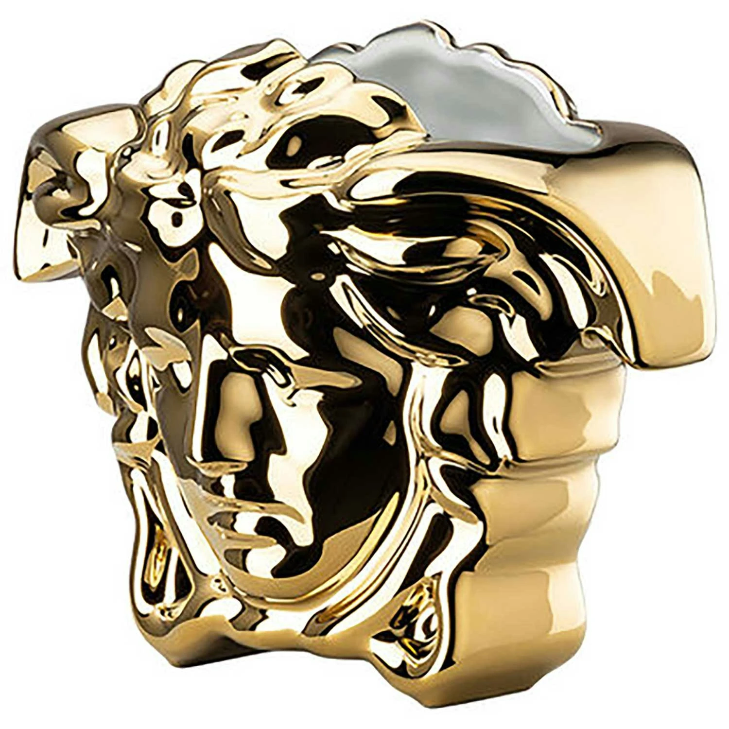 Rosenthal Versace Medusa Grande Vase 9 Cm, Gold 4 Rosenthal Versace Medusa Grande Vase 9 Cm, Gold – Bild 2