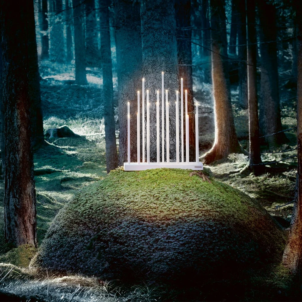 Elflugan Grande Candleholder, Light Grey 5 Elflugan Grande Candleholder, Light Grey – Bild 3