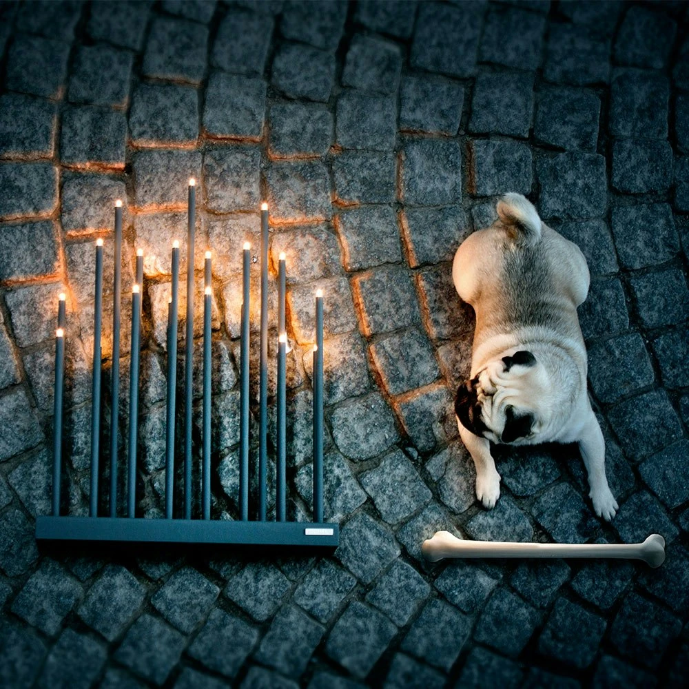 Elflugan Grande Candleholder, Light Grey 6 Elflugan Grande Candleholder, Light Grey – Bild 4