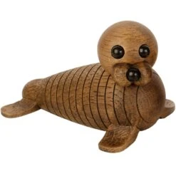 Spring Copenhagen Ross Walrus Holzfigur 7 Cm