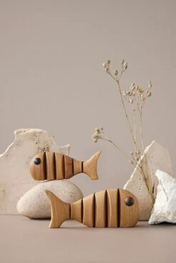 Spring Copenhagen The Wood Fish Holzfigur 18 Cm -Heimdekoration Rabatt spring copenhagen the wood fish small ek 18 cm 6