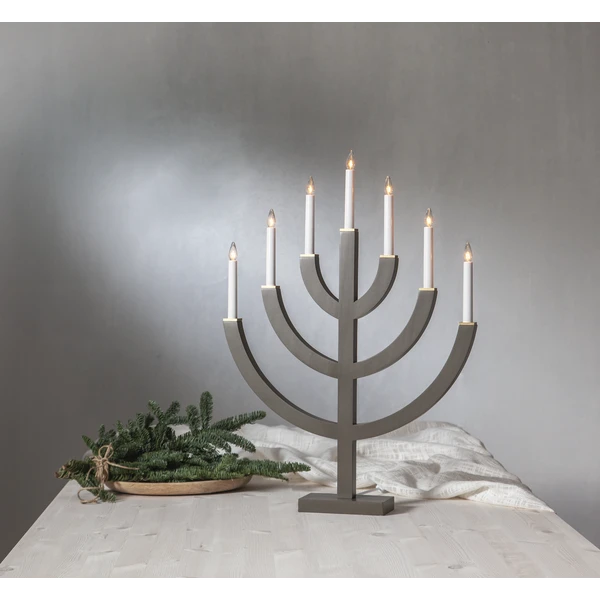 Star Trading Anno 7 Kerzenhalter, Taupe 4 Star Trading Anno 7 Kerzenhalter, Taupe – Bild 2