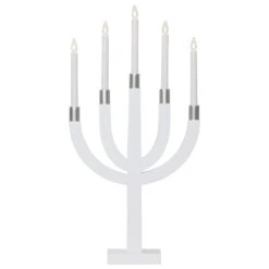 Star Trading Elias Candlestick, White