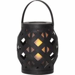 Star Trading Flame Laterne 16 Cm, Schwarz