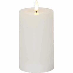 Star Trading Flamme Flow Stumpenkerze LED Weiß, 150 Mm