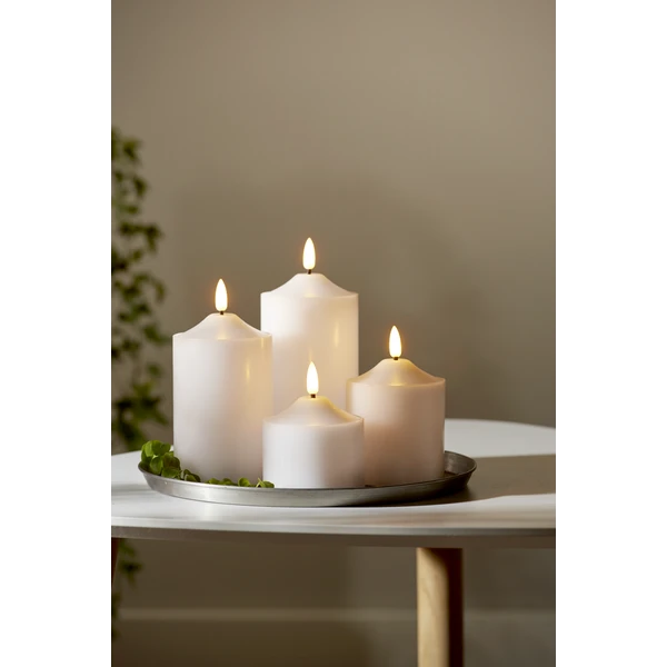Star Trading Flamme LED Stumpenkerze Weiß, 15 Cm 5 Star Trading Flamme LED Stumpenkerze Weiß, 15 Cm – Bild 3
