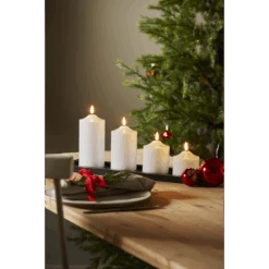 Star Trading Flamme LED Stumpenkerze Weiß, 9,5 Cm -Heimdekoration Rabatt star trading flamme led stumpenkerze wei 2 1