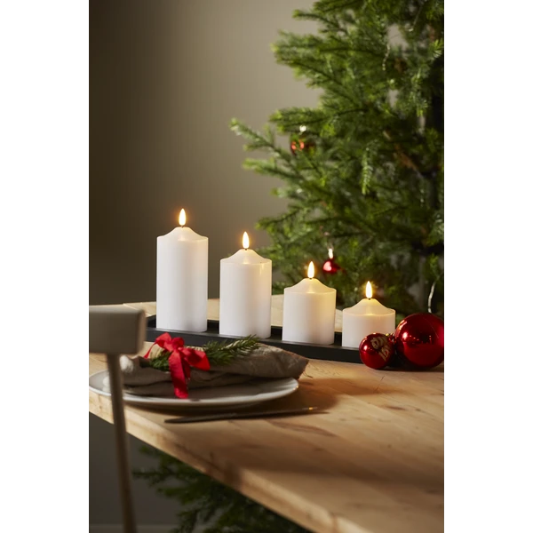 Star Trading Flamme LED Stumpenkerze Weiß, 15 Cm 6 Star Trading Flamme LED Stumpenkerze Weiß, 15 Cm – Bild 4