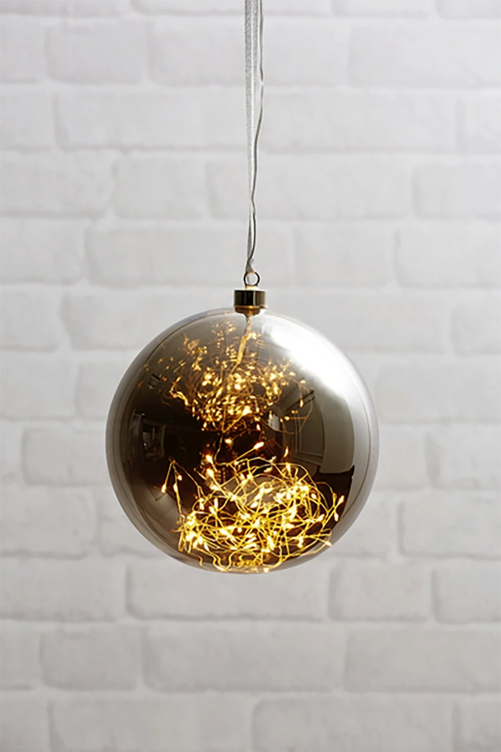 Star Trading Glow Glass Bauble 20 Cm, Smoke 4 Star Trading Glow Glass Bauble 20 Cm, Smoke – Bild 2