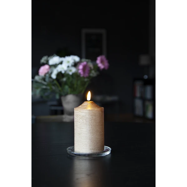 Star Trading LED-Flamme Stumpenkerze, Gold 6 Star Trading LED-Flamme Stumpenkerze, Gold – Bild 4