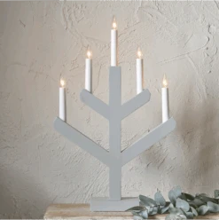 Star Trading Vinga 5 Kerzenhalter, Grau -Heimdekoration Rabatt star trading vinga 5 8