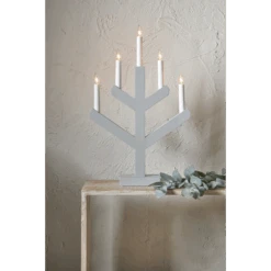 Star Trading Vinga 5 Kerzenhalter, Grau -Heimdekoration Rabatt star trading vinga 5 9