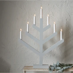 Star Trading Vinga 7 Kerzenhalter, Grau -Heimdekoration Rabatt star trading vinga 7 8