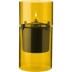 Stelton Lucie Hurricane Öllampe 17,5 Cm, Bernsteingelb