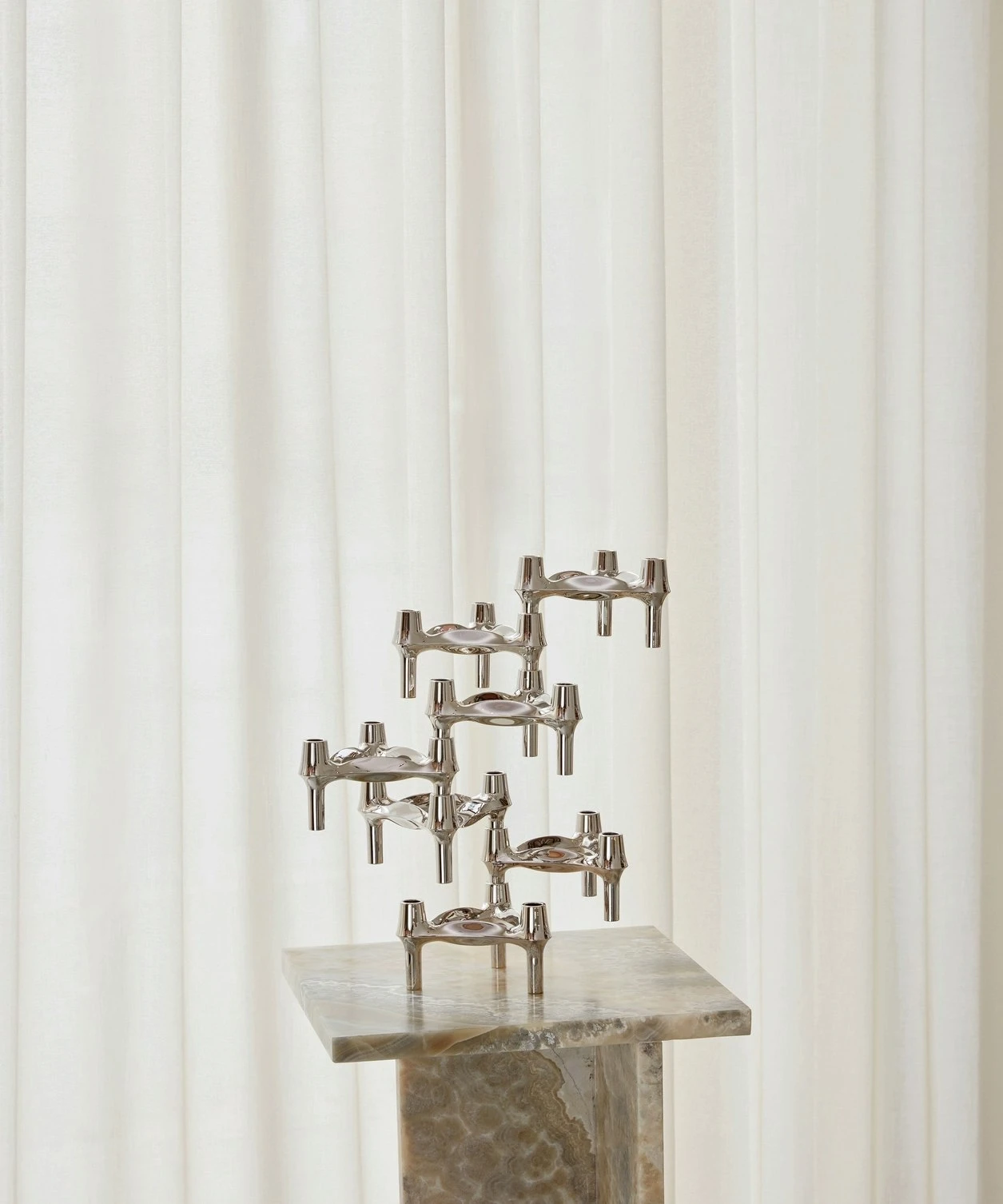 BMF Kerzenständer 3-er Set, Chrom 7 BMF Kerzenständer 3-er Set, Chrom – Bild 5