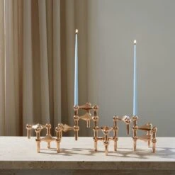 Nagel Kerzenhalter, Rose Gold 8 Nagel Kerzenhalter, Rose Gold -Heimdekoration Rabatt stoff nagel kerzenstander 48