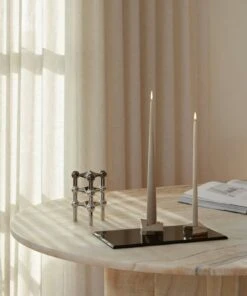 Reflect Kerzenständer Groß, Chrom -Heimdekoration Rabatt stoff nagel reflect 18