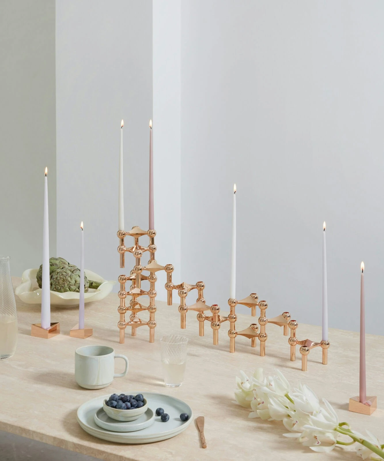 Reflect Kerzenständer Groß, Rose Gold 4 Reflect Kerzenständer Groß, Rose Gold – Bild 2