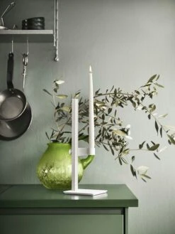 String Museum Kerzenhalter, Weiß -Heimdekoration Rabatt string museum candlestick 1