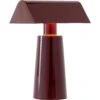 &Tradition Caret MF1 Tischlampe Tragbar, Dark Burgundy