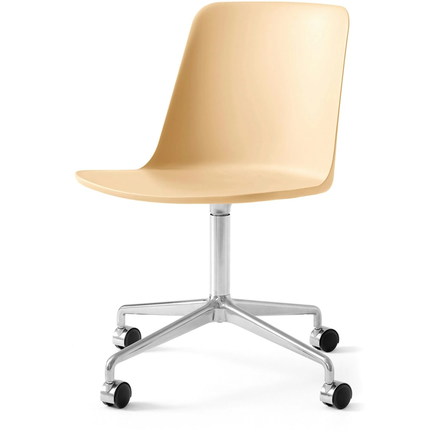 &Tradition Rely Drehstuhl HW21, Poliertes Aluminium/Beige 3 &Tradition Rely Drehstuhl HW21, Poliertes Aluminium/Beige