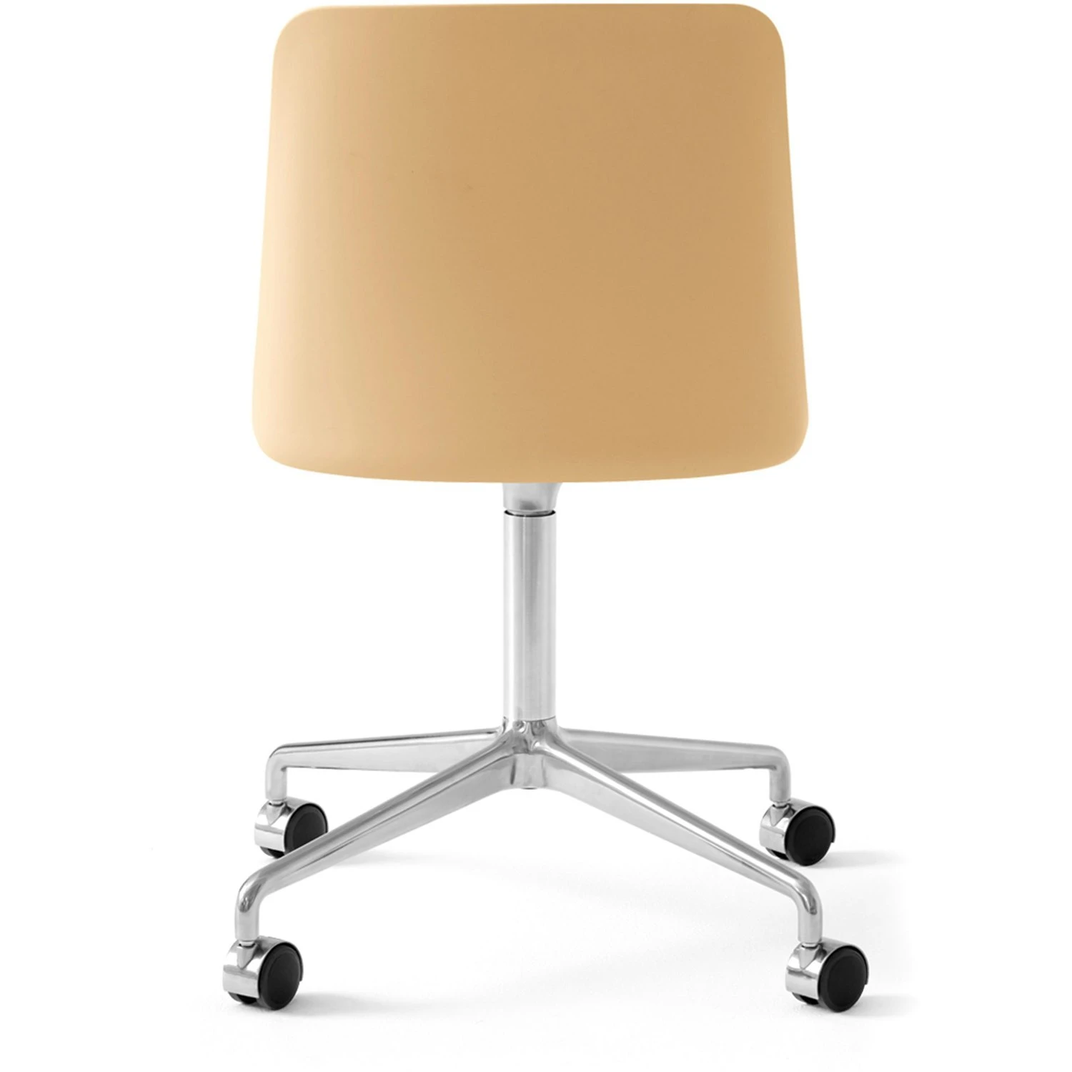 &Tradition Rely Drehstuhl HW21, Poliertes Aluminium/Beige 5 &Tradition Rely Drehstuhl HW21, Poliertes Aluminium/Beige – Bild 3