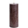 LED Stumpenkerze 7,8 X 20,3 Cm, Braun -Heimdekoration Rabatt uyuni led pillar candle 8