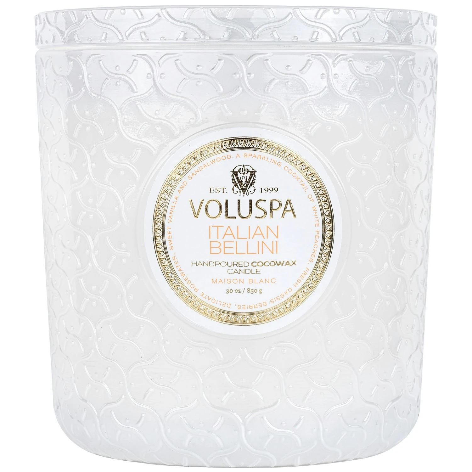 Voluspa Maison Luxe Jar Duftkerze, Italian Bellini 3 Voluspa Maison Luxe Jar Duftkerze, Italian Bellini